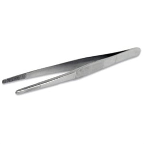 Thumb Dressing Forceps: 1 x 2 teeth; stainless steel, 5 and one half"