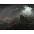 thumbnail image 2 of John Martin 18x15 Black Ornate Wood Framed Double Matted Museum Art Print Titled - Joshua Commanding the Sun to Stand Still (ca. 1840), 2 of 5