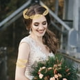thumbnail image 5 of 3pcs Roman Gold Leaf Crown Headband, Greek Goddess Hair Accessories for Costume Party Wedding Dancing Party Cosplay, 5 of 6