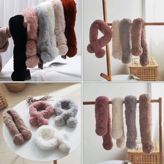 FOMIYES 1 Set Plush Soft Winter Scarf for Kids, Cozy and Elegant Child's Neck Warmer