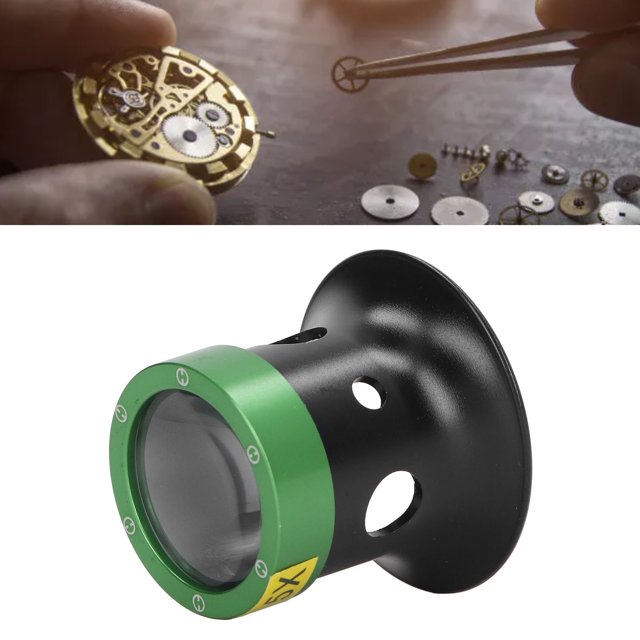 Lupa para Joyeros Lupas ópticas Portátiles Lupa Reloj Joyería Herramienta de Reparación Experimental aleación de Zinc para Examinar ANGGREK Otros