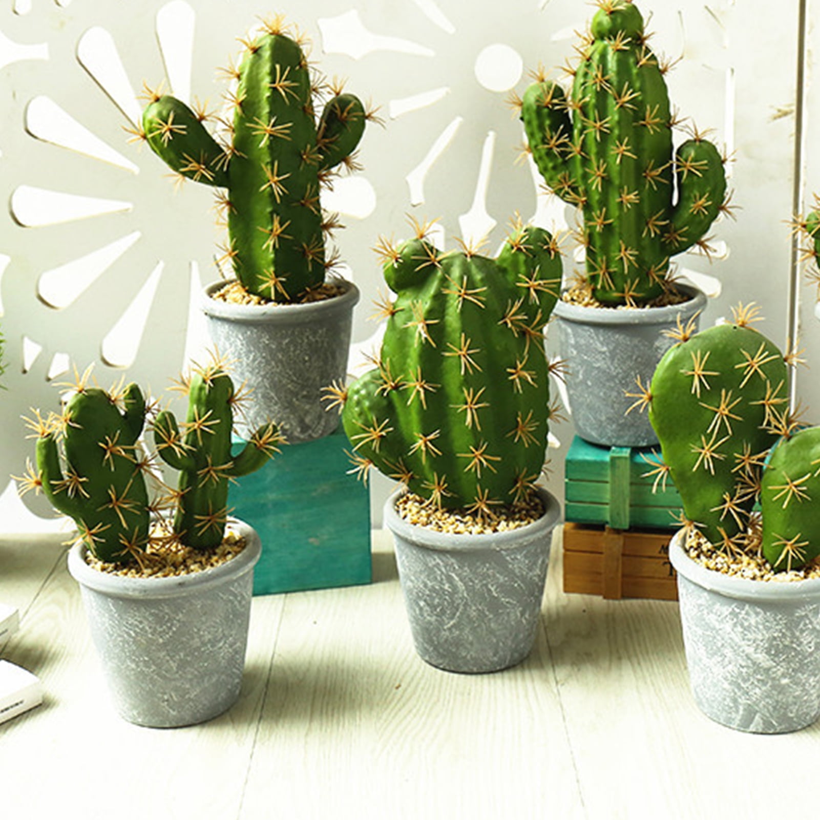 Home Décor - Artificial Cactus Plant Small For Living Room Décor |Nestasia