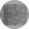 thumbnail image 1 of Ahgly Company Indoor Round Oriental Gray Industrial Area Rugs, 6' Round, 1 of 4