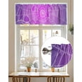 thumbnail image 7 of Halloween Spiders Valances for Windows Spiders Web Purple Vintage Decoration Valance Rod Pocket Light Filtering Short Window Treatments Curtains for Kitchen Bathroom Living Room Bedroom, 54 x 18 Inch, 7 of 7