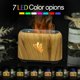 thumbnail image 1 of Difusor de aceite esencial Baoblaze con luz de llama Humidificador 150ml Grano de madera clara, 1 of 8