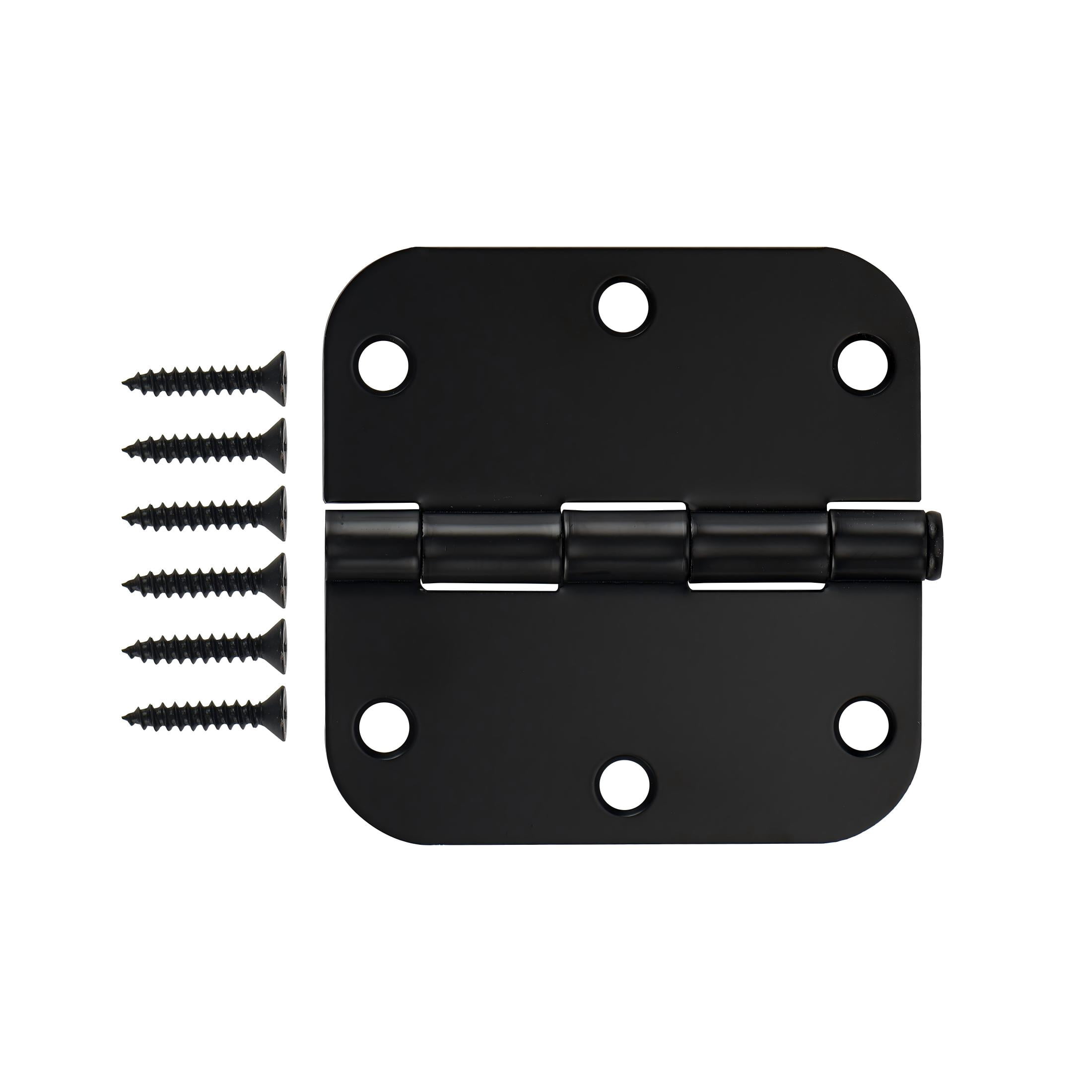 Hyper Tough 3-1/2 in. x 5/8 in. Black Steel Squeak-Free Door Hinge