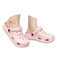 thumbnail image 2 of Summer Breathable Unisex Clogs with Arch Support, Lightweight Garden Beach Shoes for Women and Men(Pink,8.5), 2 of 8