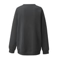 thumbnail image 3 of Gibobby Sudadera oversize mujer Sudaderas de Halloween para mujer lindas camisetas con gráficos de fantasma playera casual de manga larga(Gris oscuro,XG), 3 of 4