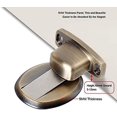 thumbnail image 4 of Tope de puerta de metal magnético fuerte Tope de puerta resistente con tornillos de ocultación autoadhesivos 3M montados en el piso, 4 of 4