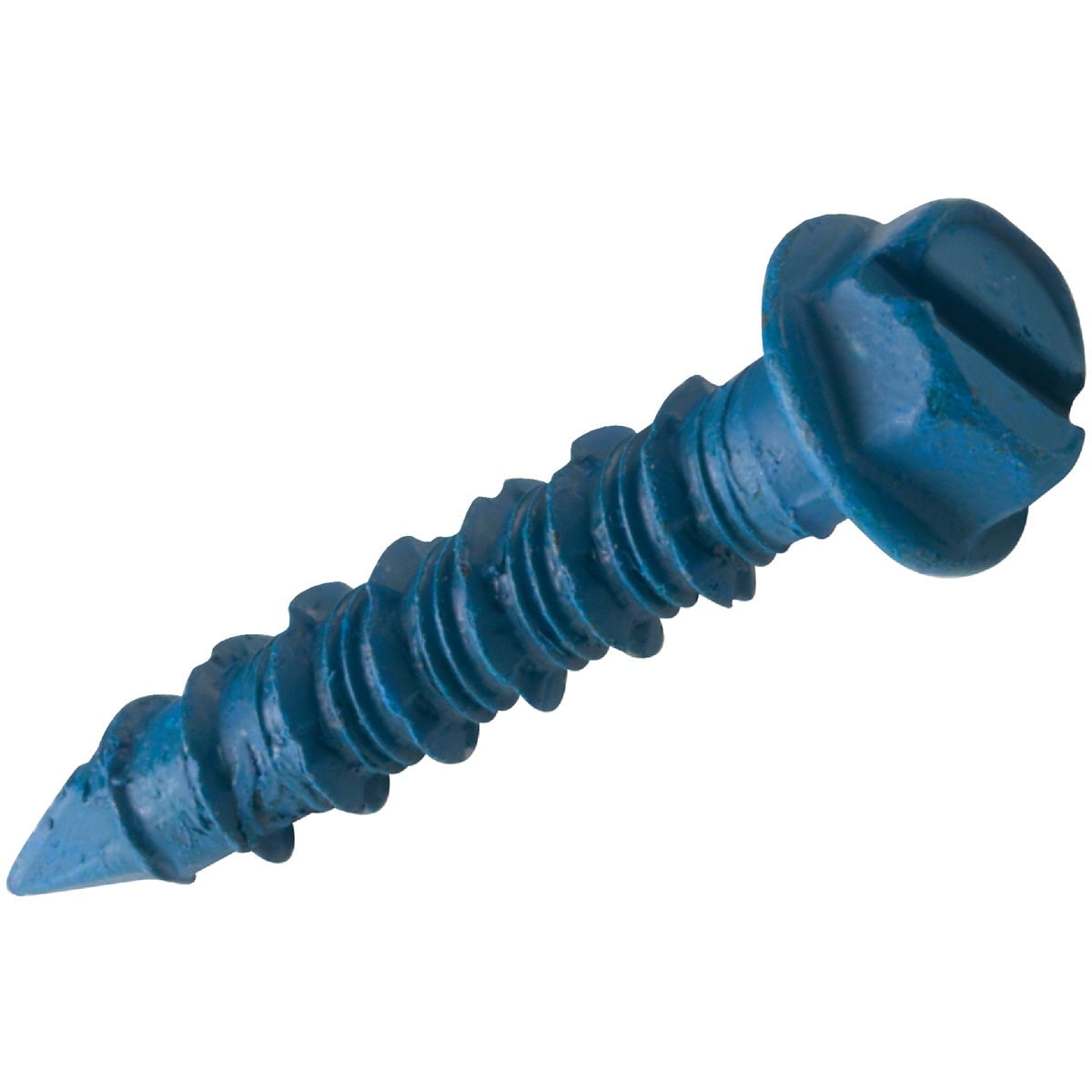 BLUE QTY 100 Powers Fasteners 2700SD 1-1/4" x 3/16" Tapper Slotted Hex Head 