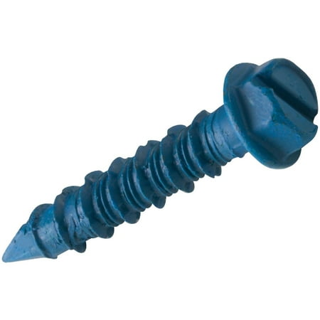 

Tapcon 1/4 In. x 1-1/4 In. Slotted Hex Washer Concrete Screw Anchor (8 Ct.)