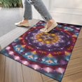 thumbnail image 4 of Colorful Tie Dye Mandala Pattern Door Rugs,Washable Non Slip Door Mats Indoor,Decorative Door Mats,Entry Mat Indoor for Entrance,Bedroom,Kitchen,Bathroom,17"x30", 4 of 6
