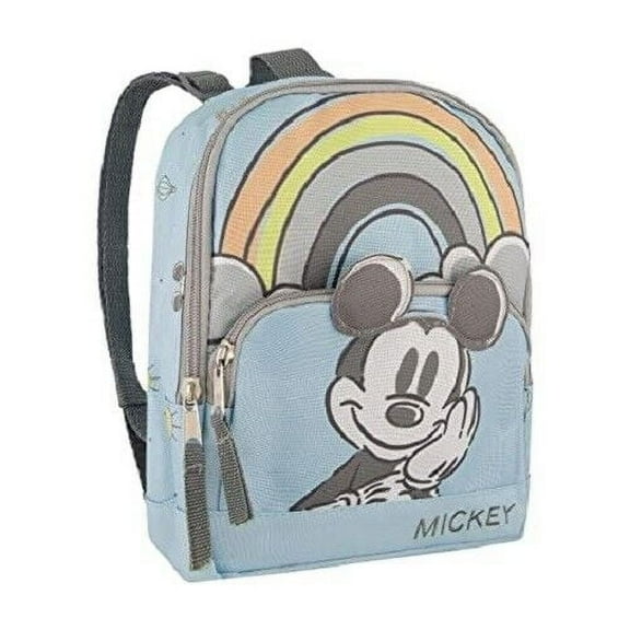 Disney Mickey Mouse Backpack Mini Child Harness 18M Insulated Lt Blue Grey