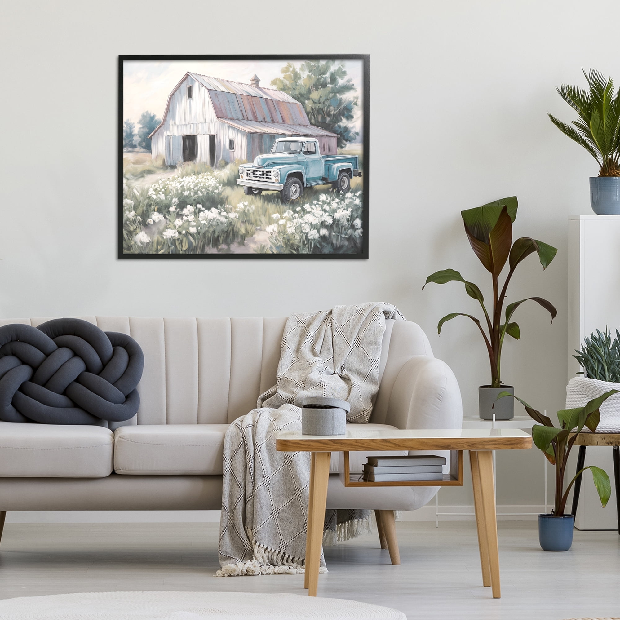Stupell Industries Pastoral Farm Dreams Black Framed Giclee Art, design by Kim Allen