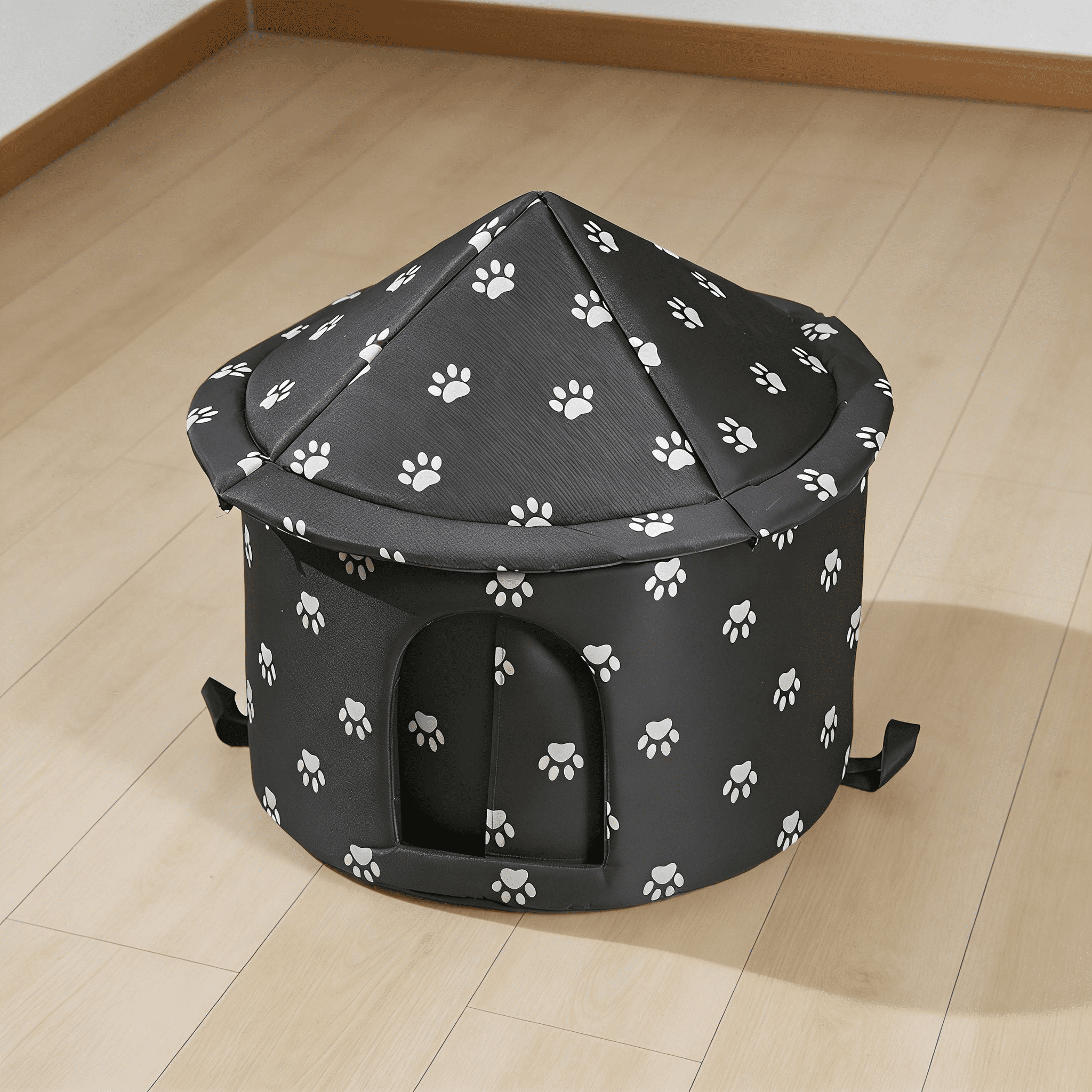 XIBUFE 2026 New Cat House,Stable Tent Heated Cat Houses for Outdoor Cats,Ideal Stray and Outdoor Pets Outdoor Cat House Heated,Style1,M,40*41Cm