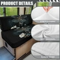 thumbnail image 6 of XYZCANDO Dragonfly Floral RV Dinette Cushions Universal RV Decor Washable Bench Cushion Stretchable Couch Cover 2 Cushion Sofa Comfortable 2 Seat Sofa Cover Slipcovers for RV Camper Car Bench Black, 6 of 7