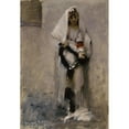 thumbnail image 2 of John Singer Sargent 14x18 Gold Ornate Wood Frame and Double Matted Museum Art Print Titled - A Parisian Beggar Girl (circa 1880), 2 of 4