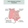 thumbnail image 2 of Honest Baby Clothing Organic Cotton Boy/Girl Bubble Romper and Bodysuit Dress Set, Newborn to 24M, 2 of 9