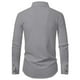 thumbnail image 5 of pstuiky camisa de manga larga para hombre, Camisa informal de color liso con botones, manga larga, cuello vuelto, transpirable y elástica para hombre camisetas de hombre l, 5 of 5