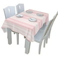 thumbnail image 3 of EREHome Nappe à Rayures Roses 60x104 Pouces, 3 of 4
