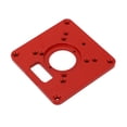thumbnail image 3 of Red Universal Router Table Insert Plate - Premium Aluminum Alloy Router Flip Board with Dual Alignment Scales, Secure Clamping, Easy Installation for Woodworking Trimming Machine Reversing, Includes, 3 of 6