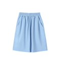 thumbnail image 2 of Girls Shorts Elastic Waist Wide Leg Knee Length Shorts for Kids, 2 of 6