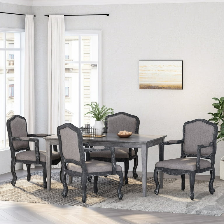 French grey dining chairs hot sale