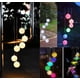 thumbnail image 5 of Bola de partículas solares para exteriores, luz de campana de viento, cadena de luces LED de colibrí, luces de paisaje para patio interior, luces de jardín, 5 of 6