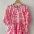 thumbnail image 2 of Bird Block print Dress,Indian Cotton Dress,NooWork,Cotton IndianDress,Handblock Print Dress,Indian Block Print,Indian Dress,Hand Print Dress, 2 of 8