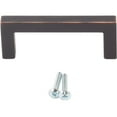 thumbnail image 6 of Contemporary Square Cabinet Pull, 160 Millimeters, Zinc Base Material, Satin Nickel by Stone Harbor Hardware, 6 of 15