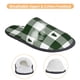 thumbnail image 3 of Fotbe Green White Lumberjack Plaid Pantuflas Peludas para Mujer con Estampado, Zapatillas de Peluche, Zapatos de Invierno para Casa, Uso Interior y Exterior-Large, 3 of 8