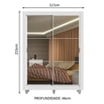 thumbnail image 3 of Ropero Closet Madesa Denver 2 puertas Corredizas con Espejo con pies BB, 3 of 5