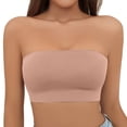 thumbnail image 2 of Aayomet Bras for Women Pack Large Anti Drop Off One Shoulder Wrapped Chest Wrapped Up Bra (Pink, XL), 2 of 3