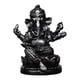 thumbnail image 3 of Estatua del Señor Ganesha Escultura religiosa de Buda Artesanía Arte Artesanía Decoración del hogar Negro 47 x 42 x 6 cm, 3 of 9