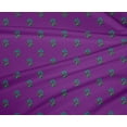 thumbnail image 4 of oneOone Polyester Lycra Fabric Leaves & Floral Block Printed Fabric 1 Yard 56 Inch Wide, 4 of 4