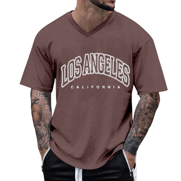 Camiseta oversize de verano para hombre, cuello redondo, manga corta, estampado urbano, informal - Poliéster/spandex, corte holgado, estilo deportivo/urbano
