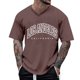 thumbnail image 1 of Camiseta oversize de verano para hombre, cuello redondo, manga corta, estampado urbano, informal - Poliéster/spandex, corte holgado, estilo deportivo/urbano, 1 of 4