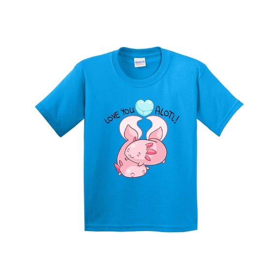 Inktastic Love You Alotl Cute Axolotl Valentines Youth T-Shirt