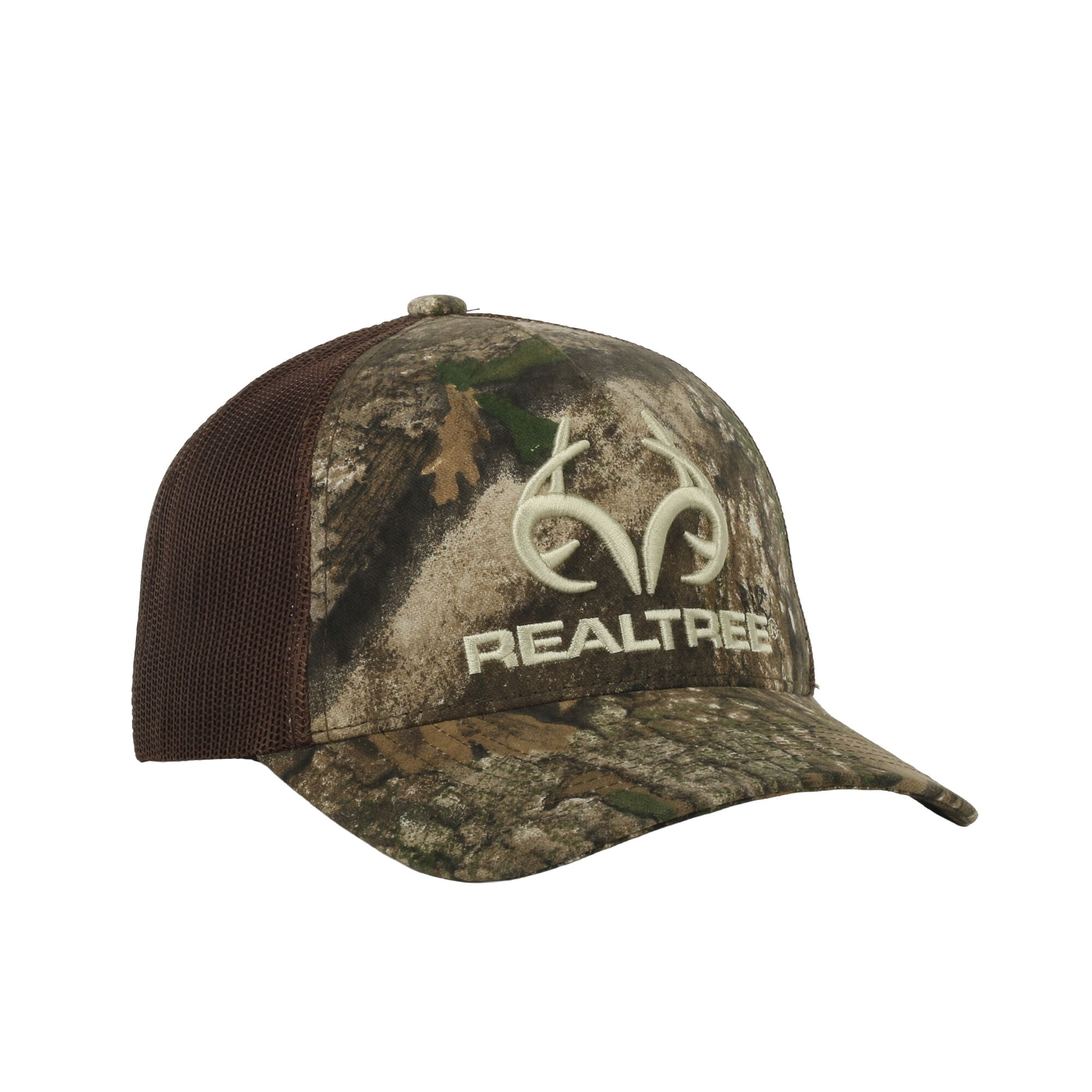 Realtree® APX Camo Hunting Trucker Hat – Mid Profile Mesh Back Snapback, One Size