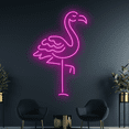thumbnail image 4 of Glowneon Flamingo Line Neon Sign, Animal Wall Art Decor, 4 of 4