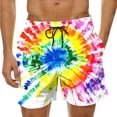 thumbnail image 2 of Men's Swim Trunks Athletic Bathing Quick Dry Drawstring Elastic Waist Beach Shorts with Pockets Multicolor 8 3XL, 2 of 7