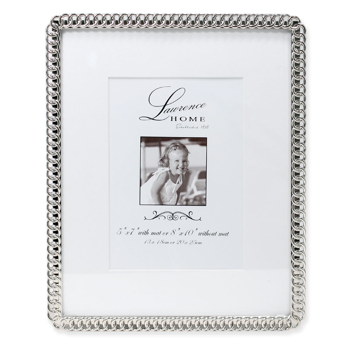 Lawrence Frames Metal Picture Frame, Silver