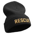 thumbnail image 4 of Golden Rescue Squad Embroidered 12 Inch Long Knitted Beanie - Black OSFM, 4 of 5