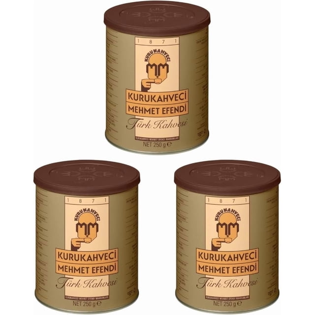 Café turco Kurukahveci Mehmet Efendi 250 g, paquete de 3