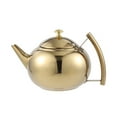thumbnail image 1 of serony 1L/1.5L/2L Polished Stainless Steel Teapot Tea Pot Coffee With Tea Leaf Filter Infuser, 1 of 9