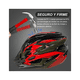 thumbnail image 3 of Casco De Bicicleta, lentes, máscara, luz Trasera, guantes  Talla M Malubero Rojo, 3 of 4