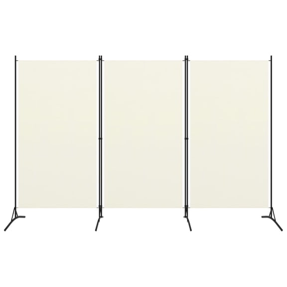 Casafoyer 3-Panel Room Divider Cream White 102.4"x70.9"