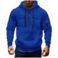 thumbnail image 2 of successthop Men Hoodie Long Sleeve Zipper with Pockets Sport Sweatshirt, 2 of 4