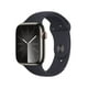 thumbnail image 1 of Smartwatch Apple Series 9 (GPS + Cellular) Caja de acero inoxidable Gris 45MM correa deportiva Negro talla S/M, 1 of 4