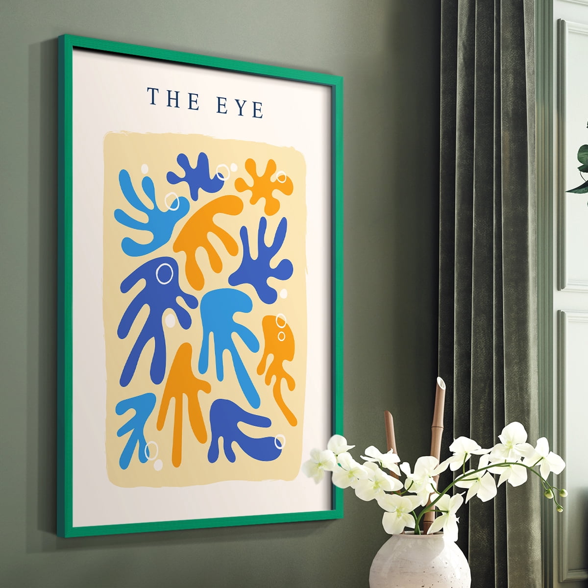 Matisse CCCIX in Green Solid Wood 8 x 10 Framed Print